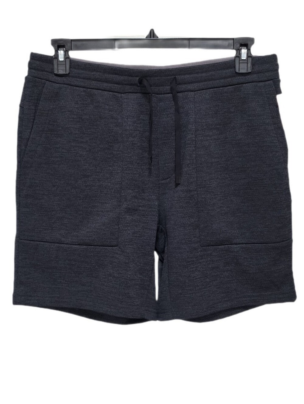 Bass Outdoor Men's Black Atlantic Fleece-Lined Drawstring 7" Shorts Size M